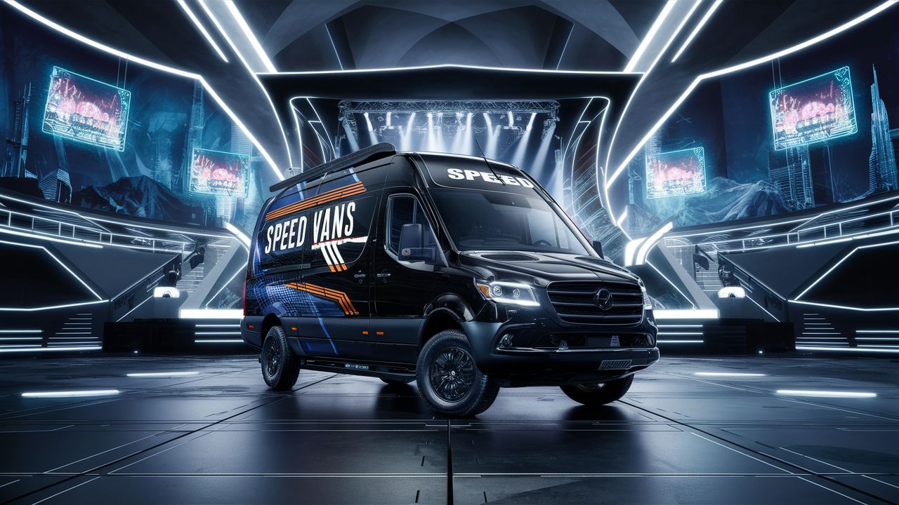 Transporte de van para shows.