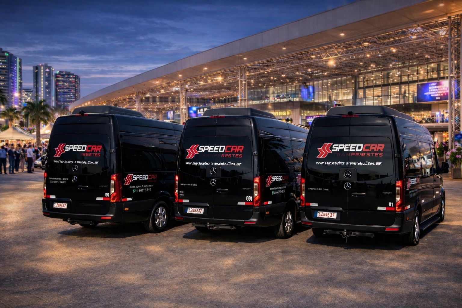 Van executiva para feiras e eventos em São Paulo da Speed Vans transportando empresas e visitantes com conforto e segurança