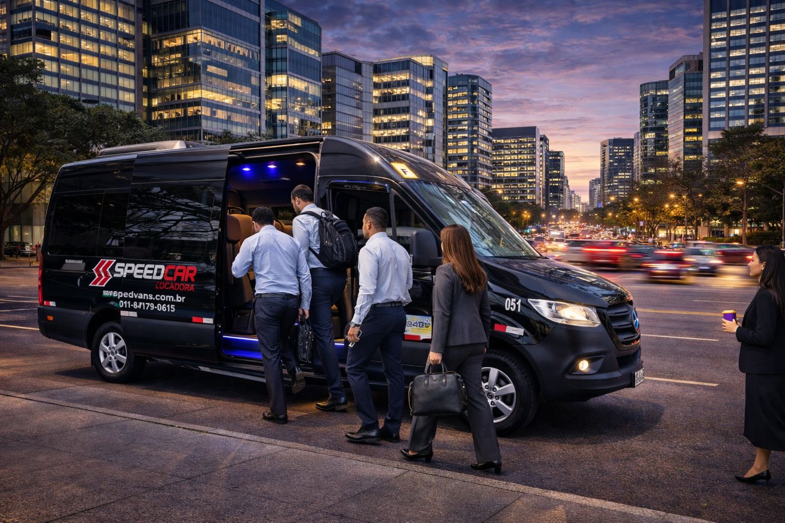Van executiva para transporte de funcionários em São Paulo com frota moderna e pontualidade garantida